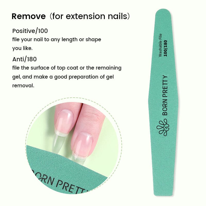 Washable Nail File 100/180 Tools & Accessories BORN PRETTY 