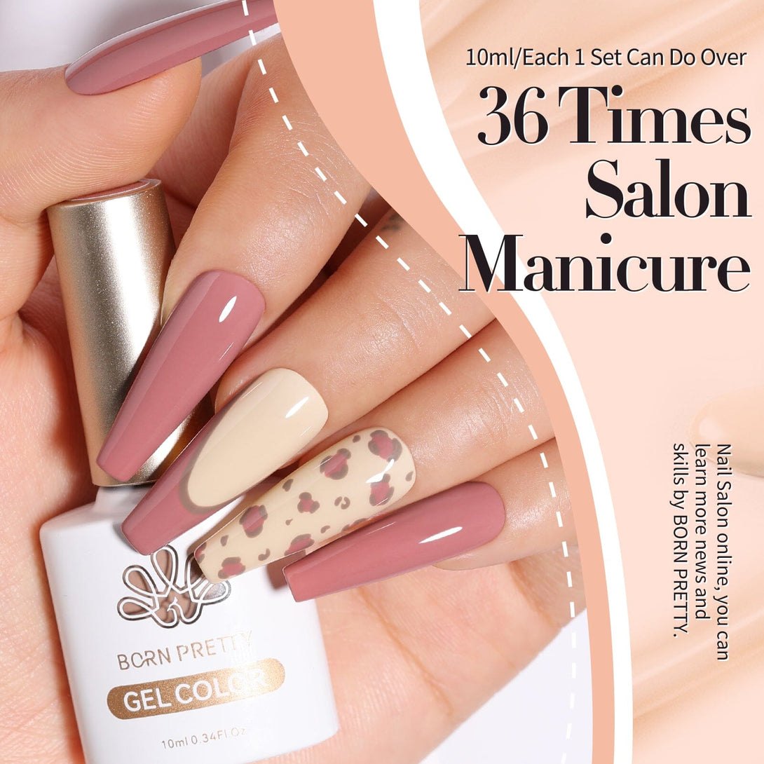 6 Colors Gel Polish Set Nude Pink 7ml Gel Nail Polish BORN PRETTY 