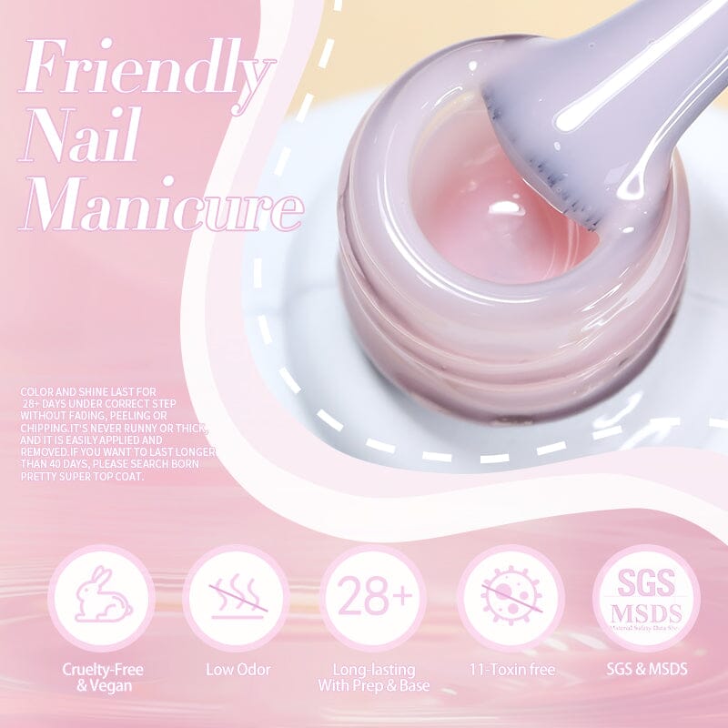 Jelly Nude Gel JN02 10ml Gel Nail Polish BORN PRETTY 