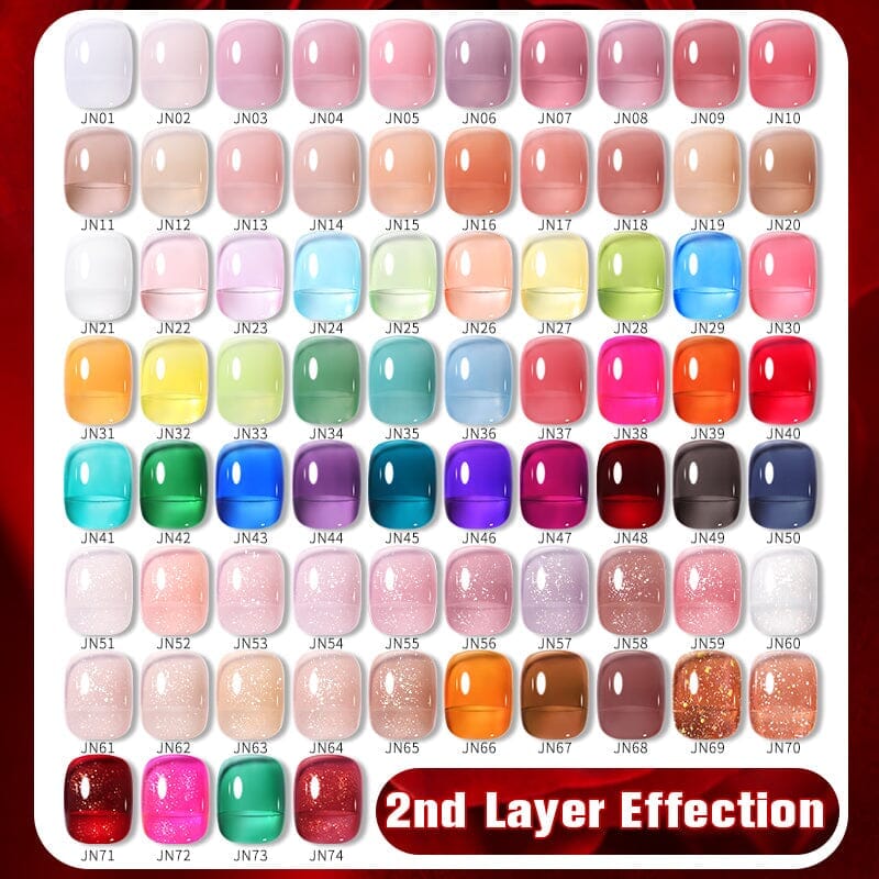 10ml Jelly Nude Gel JN48 Gel Nail Polish BORN PRETTY 