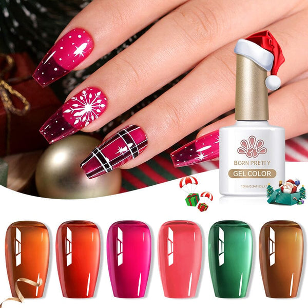 Christmas Color Nail Gel Series 10ml Gel Nail Polish BORN PRETTY 