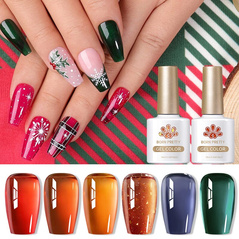 Christmas Color Nail Gel Series 10ml Gel Nail Polish BORN PRETTY 