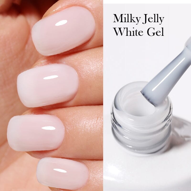 Jelly Nude Gel 10ml Gel Nail Polish BORN PRETTY Milky White 