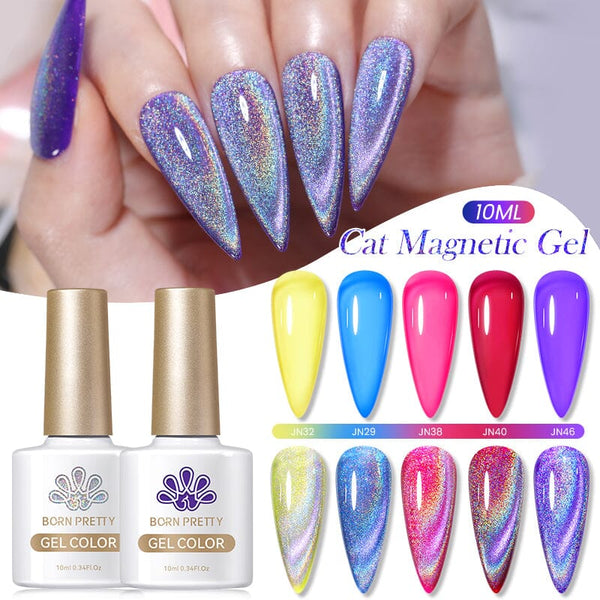 Omnipotent Holo Cat Magnetic Gel 10ml Gel Nail Polish BORN PRETTY 