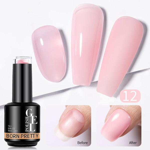 Rubber Base Gel RB12 15ml Gel Nail Polish BORN PRETTY 