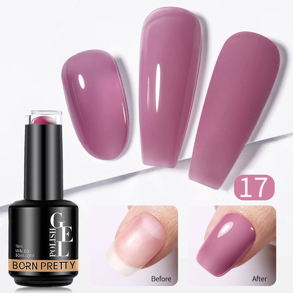 Rubber Base Gel RB17 15ml Gel Nail Polish BORN PRETTY 