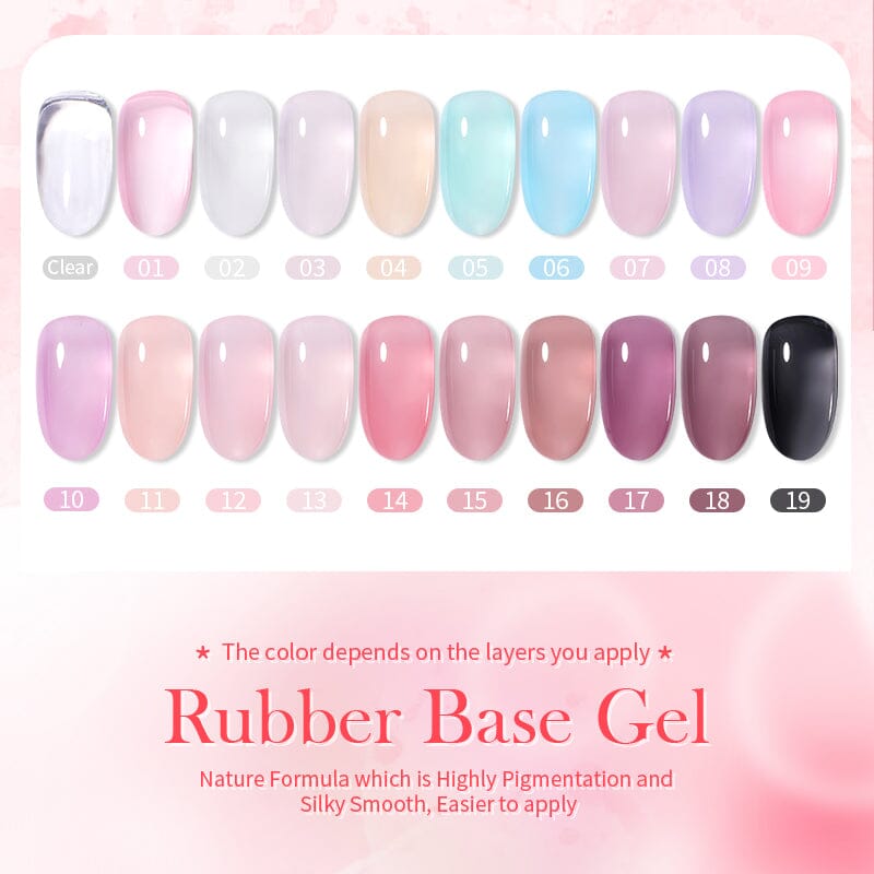 Rubber Base Gel RB17 15ml Gel Nail Polish BORN PRETTY 