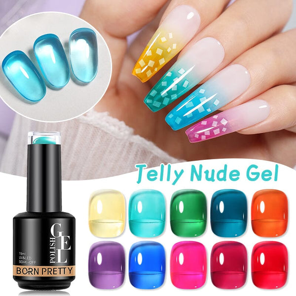 Jelly Nude Gel 15ml Gel Nail Polish BORN PRETTY 