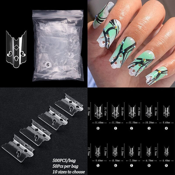 500pcs False Nails Tips TS01 Tools & Accessories No Brand 