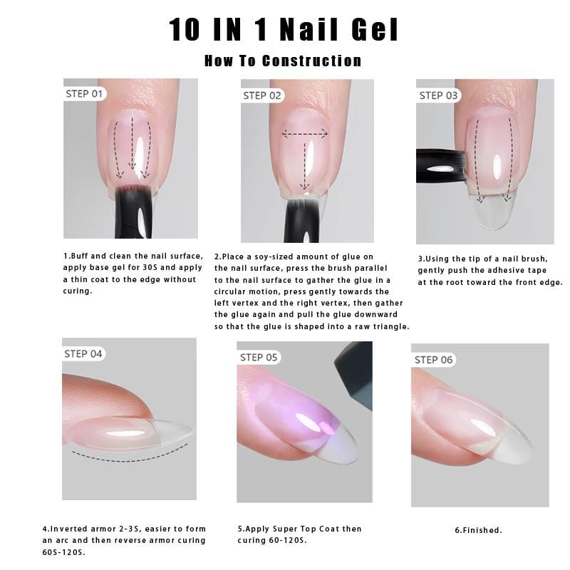 10ml 10 IN 1 Nail Gel TG02 Gel Nail Polish BORN PRETTY 