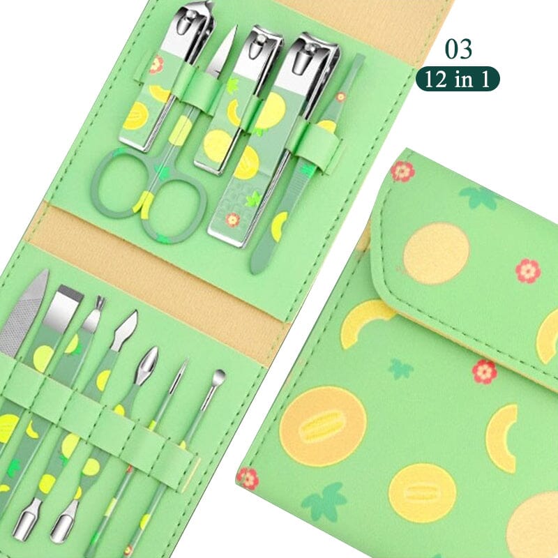 12pcs Manicure Pedicure Tools Set #03 Tools & Accessories No Brand 