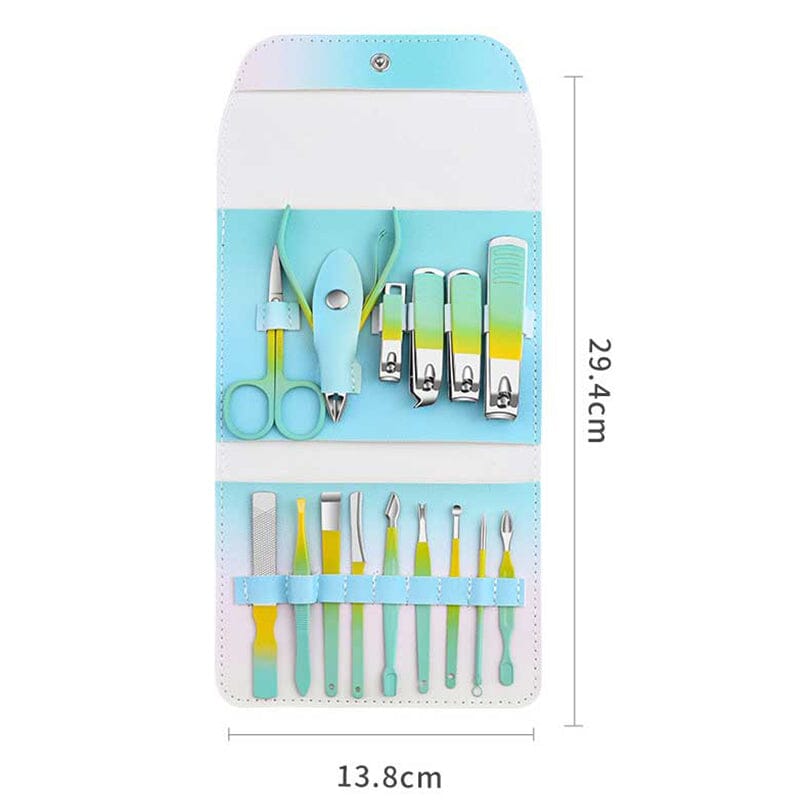 12pcs Manicure Pedicure Tools Set #07 Tools & Accessories No Brand 