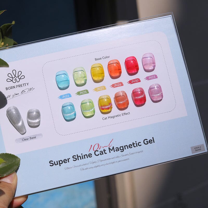 Color Chart Card Display Book for Super Shine Cat Magnetic Gel (SKU:56340) Gel Nail Polish BORN PRETTY 