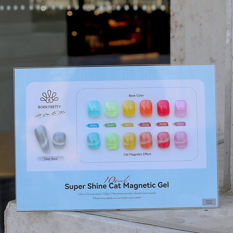 Color Chart Card Display Book for Super Shine Cat Magnetic Gel (SKU:56340) Gel Nail Polish BORN PRETTY 