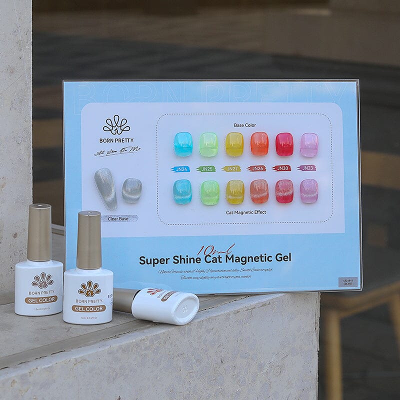 Color Chart Card Display Book for Super Shine Cat Magnetic Gel (SKU:56340) Gel Nail Polish BORN PRETTY 