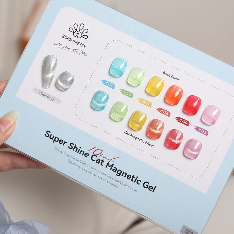 Color Chart Card Display Book for Super Shine Cat Magnetic Gel (SKU:56340) Gel Nail Polish BORN PRETTY 