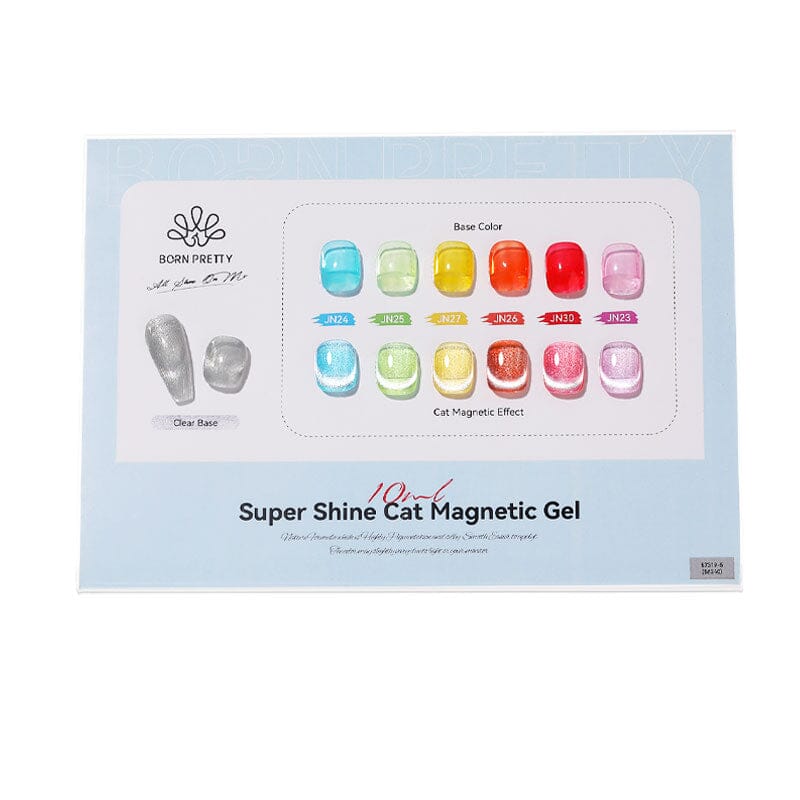 Color Chart Card Display Book for Super Shine Cat Magnetic Gel (SKU:56340) Gel Nail Polish BORN PRETTY 