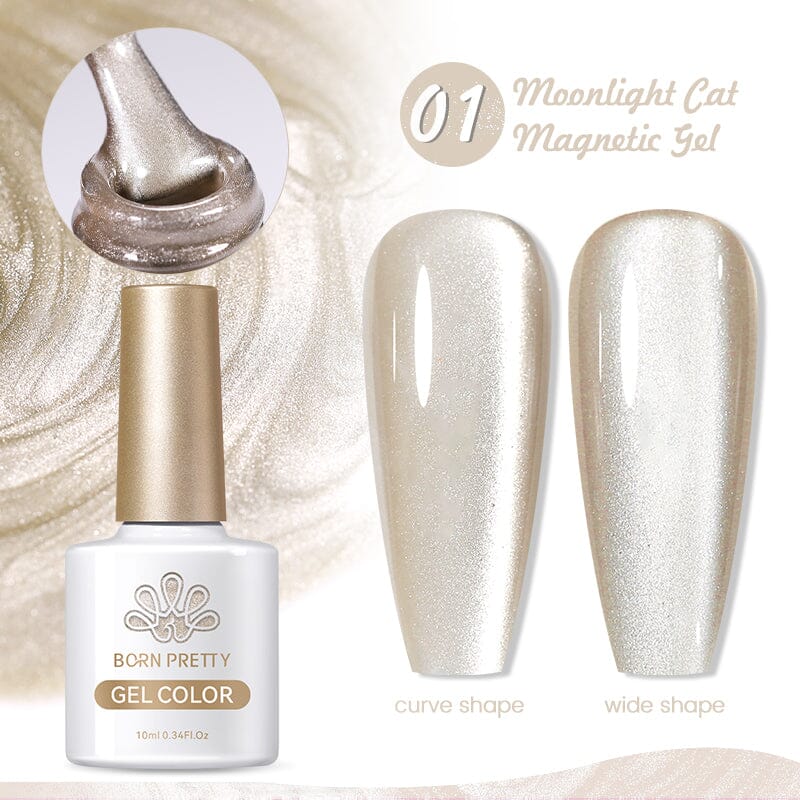 Cat Magnetic Gel Polish 10ml Gel Nail Polish BORN PRETTY MC01 