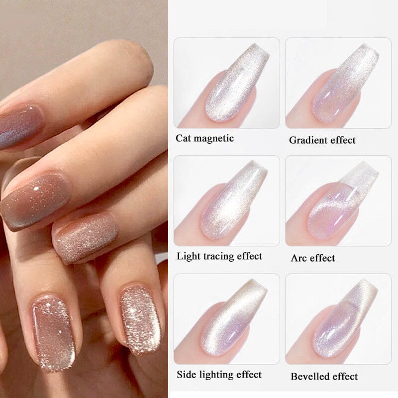 Rainbow Water Light Cat Magnetic Gel 10ml Gel Nail Polish BORN PRETTY 