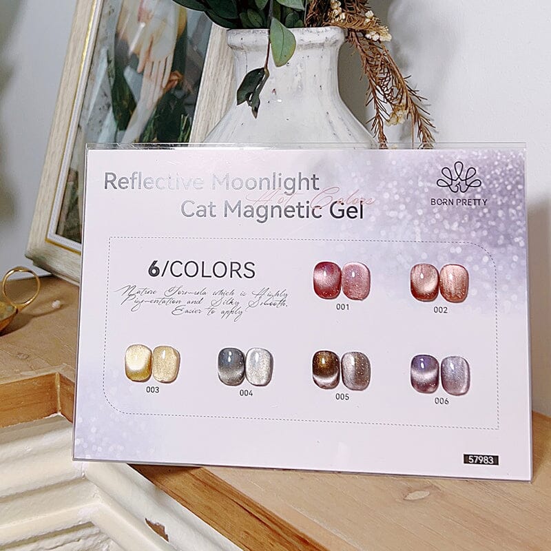 Color Chart Card Display Book for Reflective Moonlight Cat Magnetic Gel (SKU:57983) Gel Nail Polish BORN PRETTY 