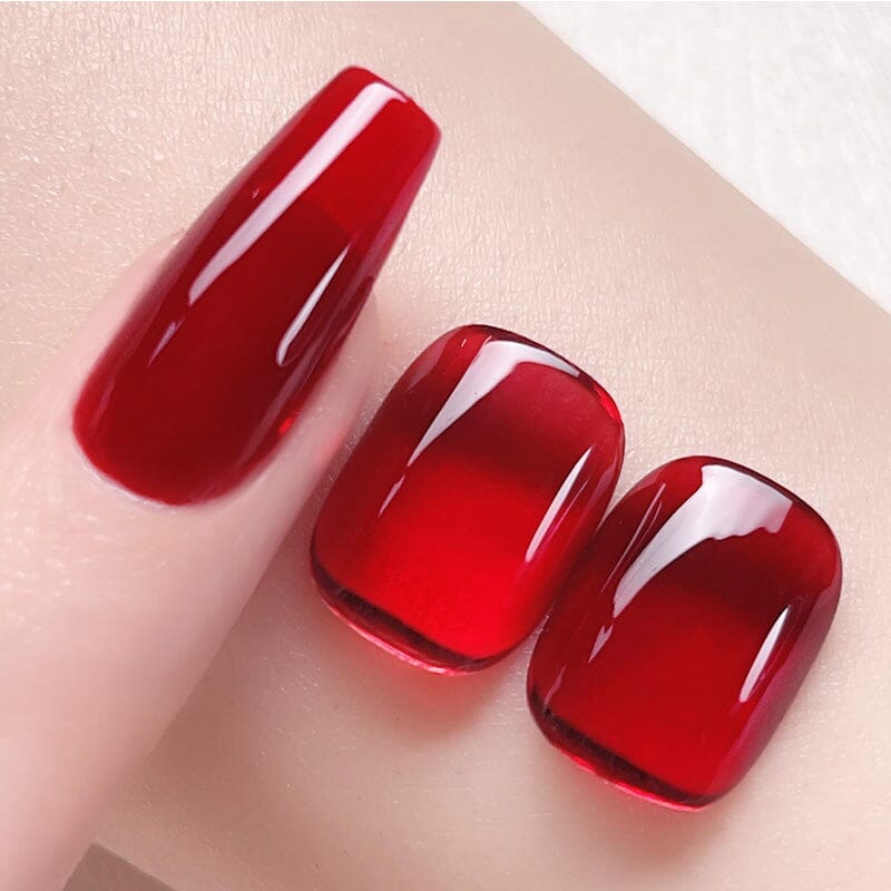 Hema-Free Red Jelly Gel #13 15ml Gel Nail Polish BORN PRETTY 