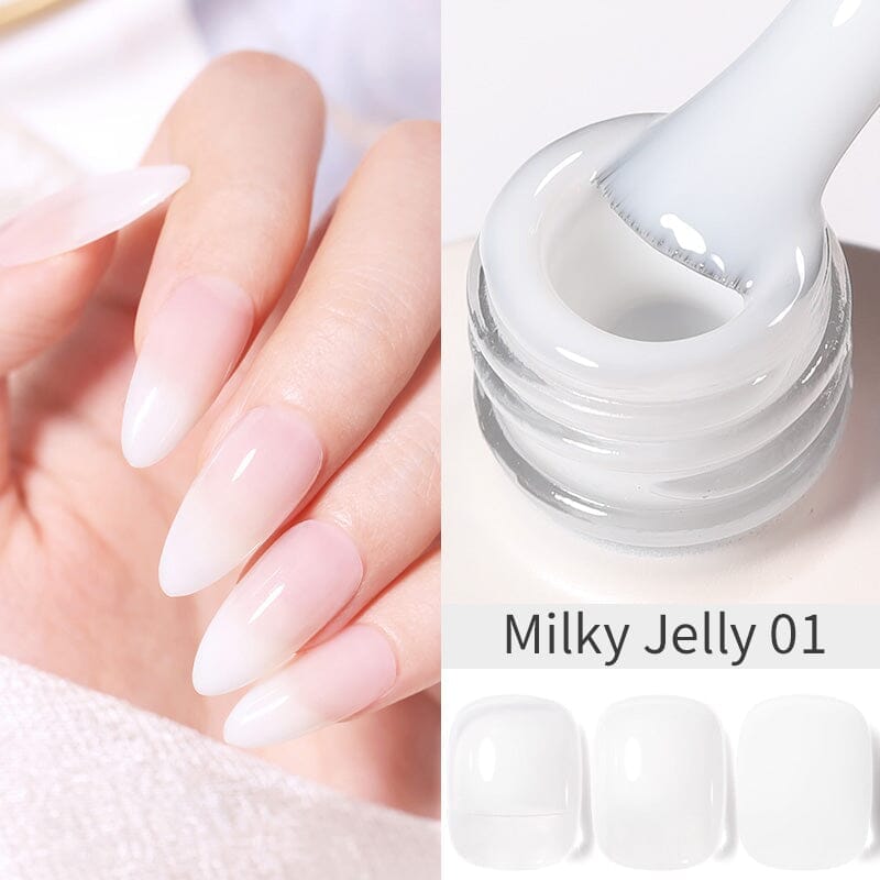 Hema-Free Gel Polish 15ml Gel Nail Polish BORN PRETTY Milky Jelly 01 