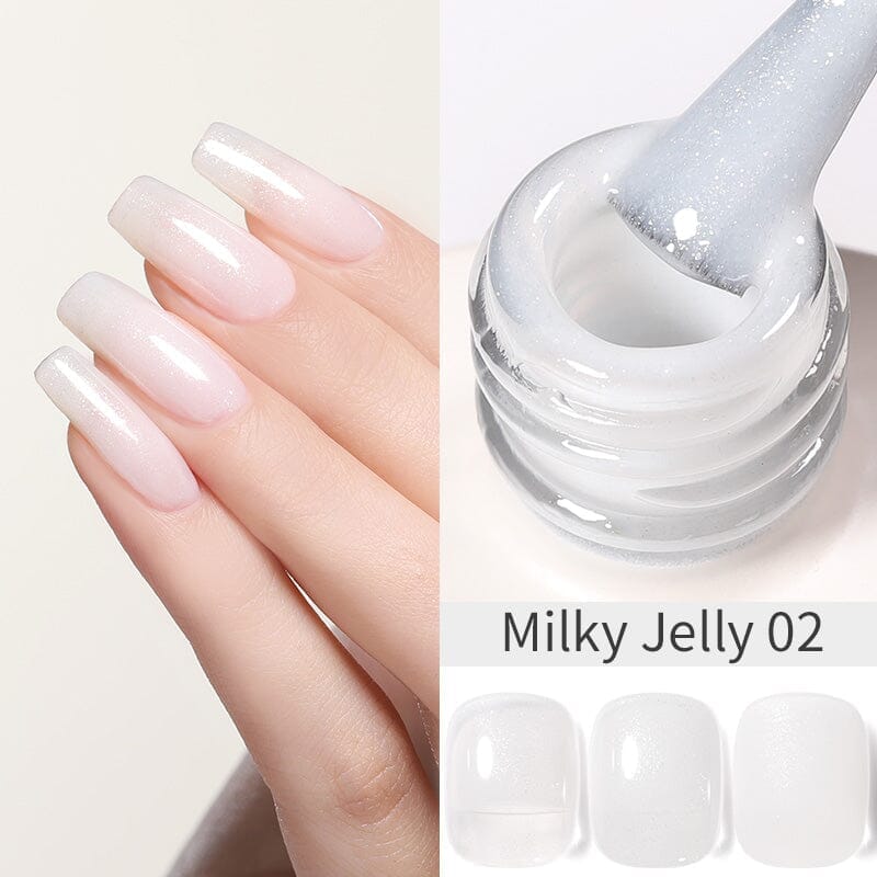 Hema-Free Gel Polish 15ml Gel Nail Polish BORN PRETTY Milky Jelly 02 