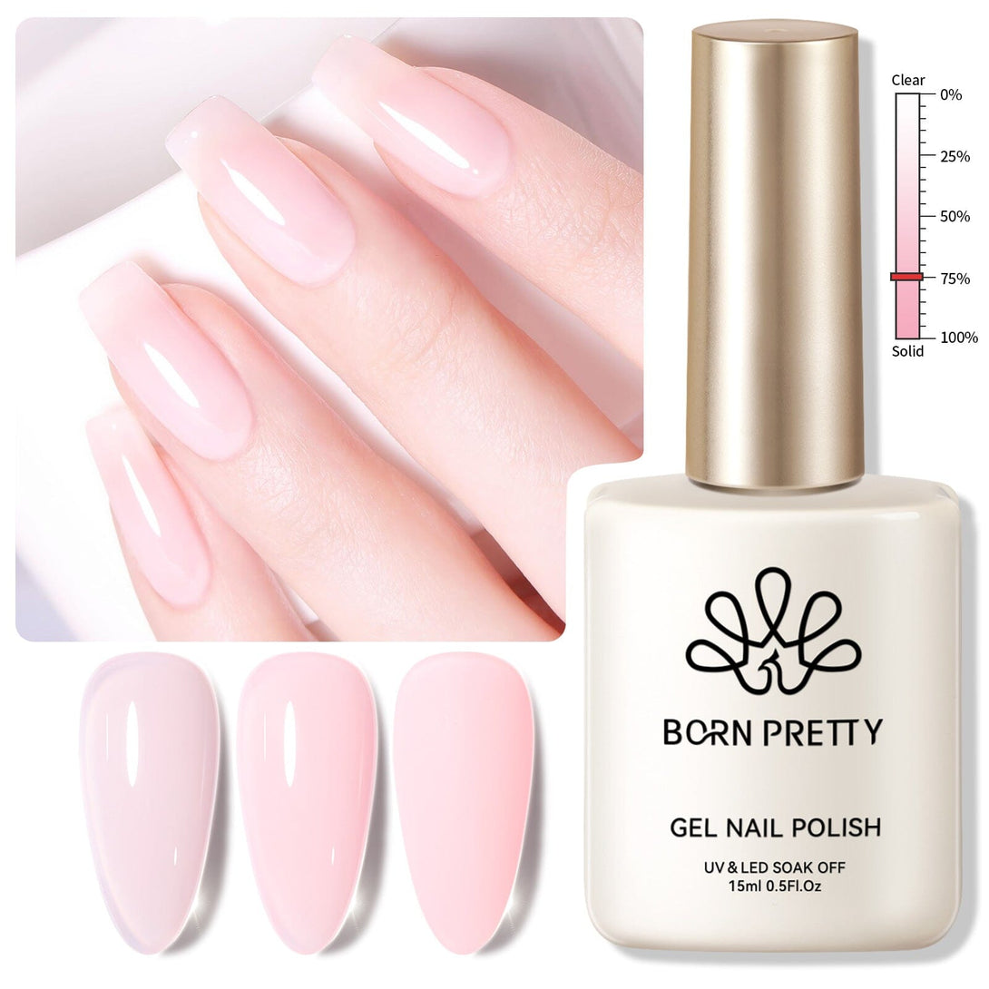 Hema-Free Milky Jelly Gel #03 15ml Gel Nail Polish BORN PRETTY 