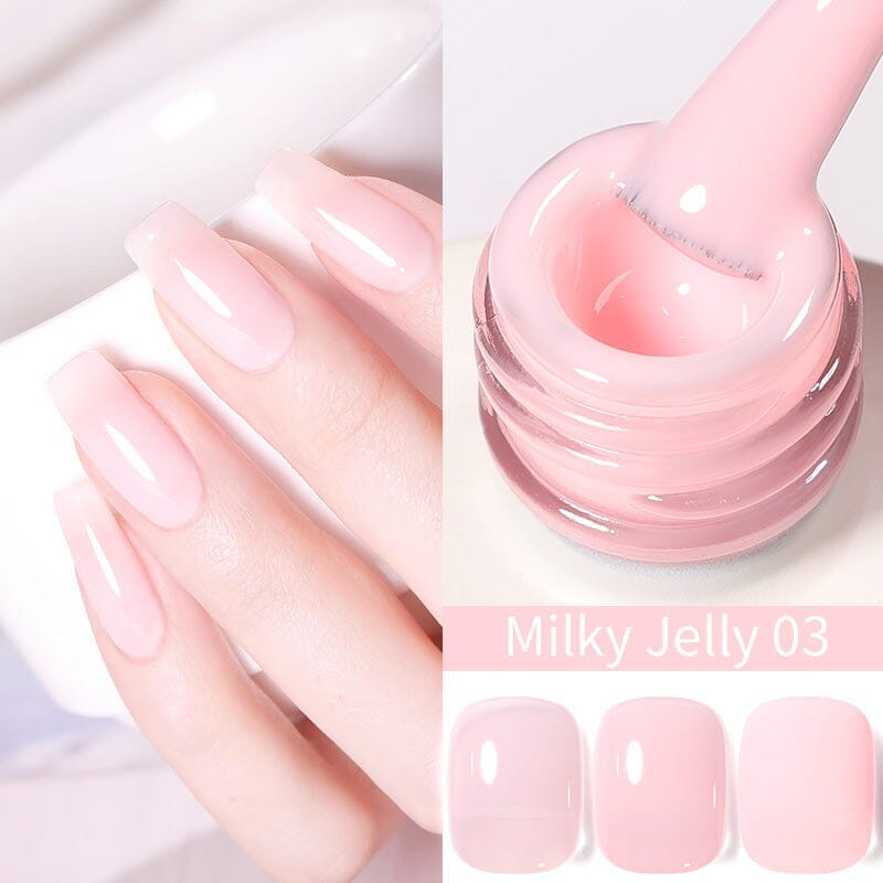 Hema-Free Gel Polish 15ml Gel Nail Polish BORN PRETTY Milky Jelly 03 