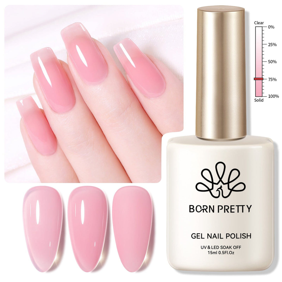 Hema-Free Milky Jelly Gel #04 15ml Gel Nail Polish BORN PRETTY 