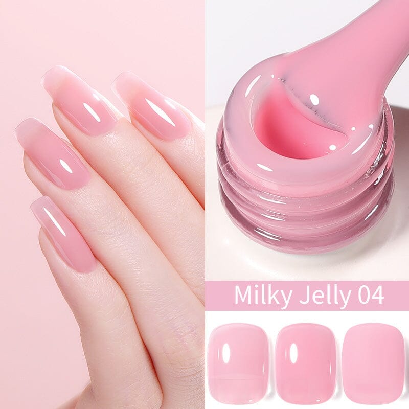 Hema-Free Gel Polish 15ml Gel Nail Polish BORN PRETTY Milky Jelly 04 