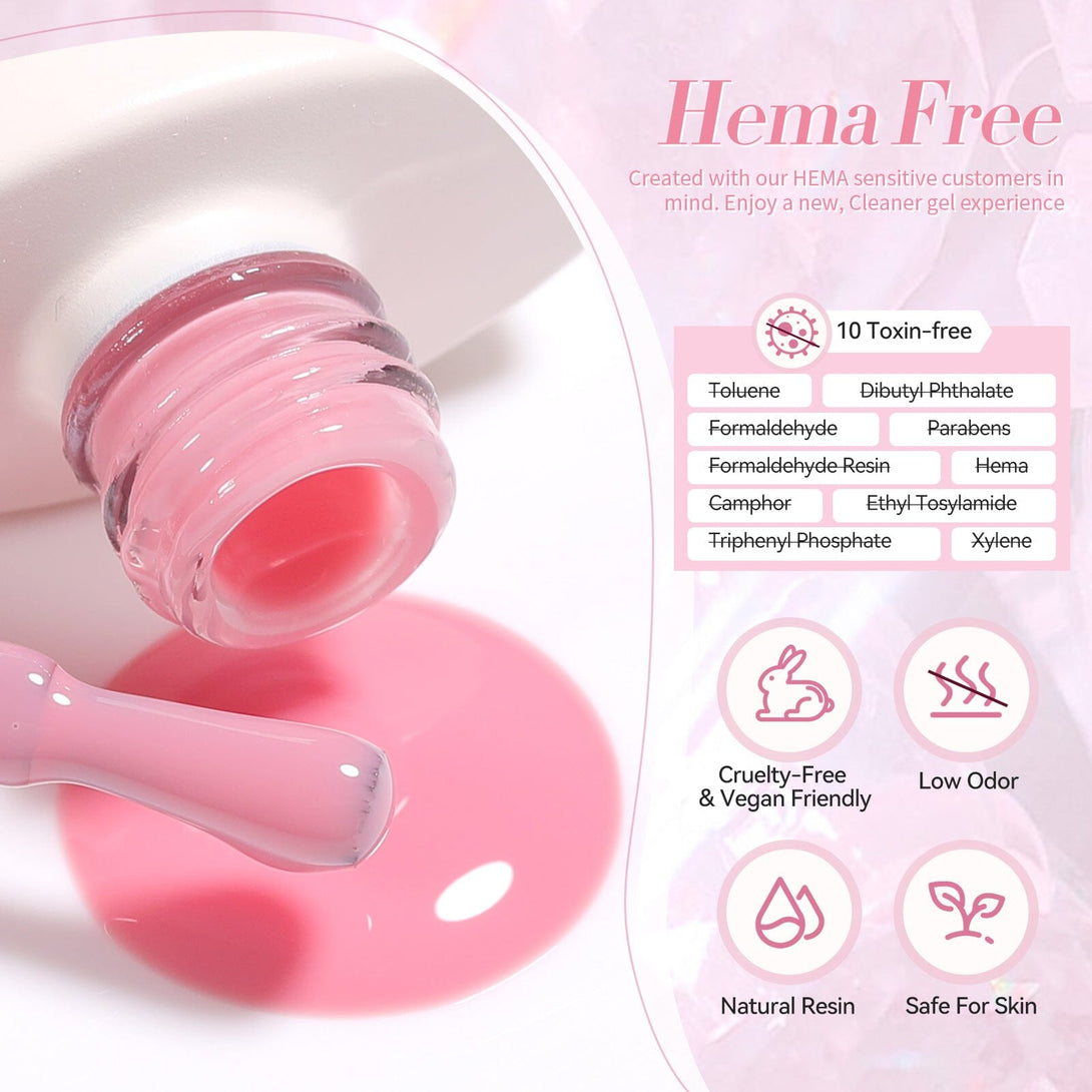 Hema-Free Milky Jelly Gel #04 15ml Gel Nail Polish BORN PRETTY 