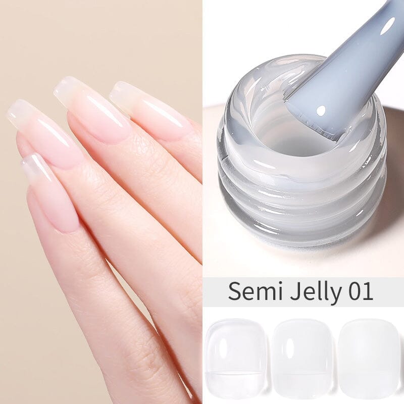 Hema-Free Gel Polish 15ml Gel Nail Polish BORN PRETTY Semi Jelly 01 