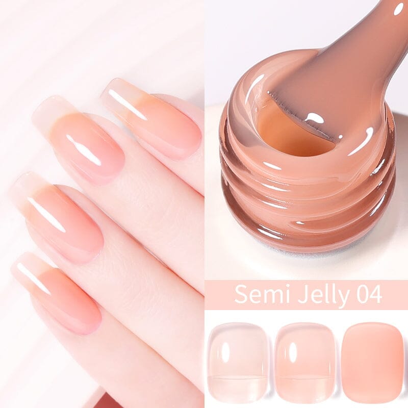 Hema-Free Gel Polish 15ml Gel Nail Polish BORN PRETTY Semi Jelly 04 