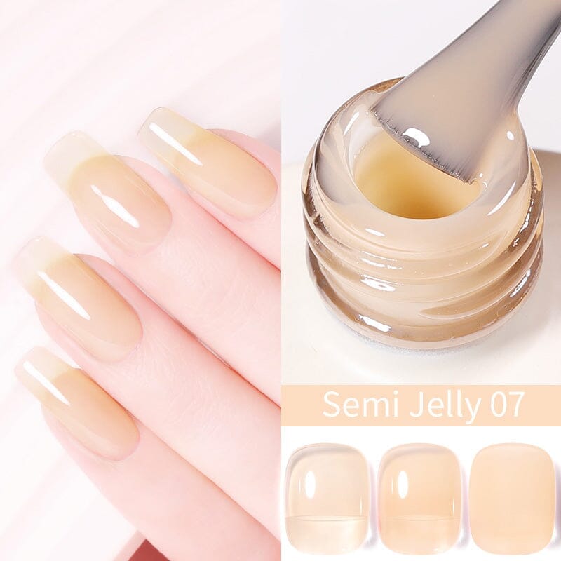 Hema-Free Gel Polish 15ml Gel Nail Polish BORN PRETTY Semi Jelly 07 