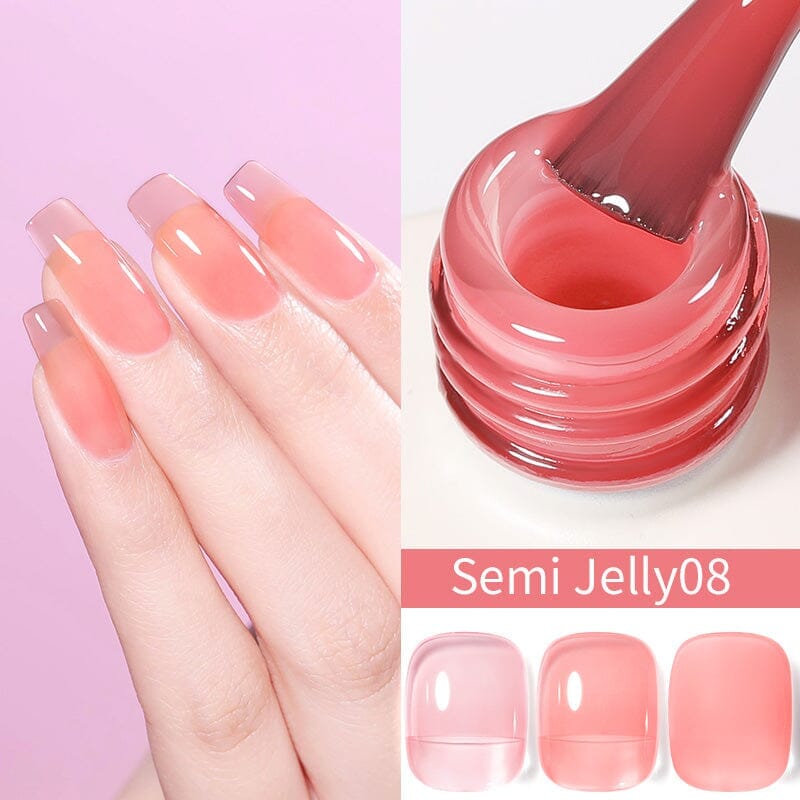 Hema-Free Gel Polish 15ml Gel Nail Polish BORN PRETTY Semi Jelly 08 