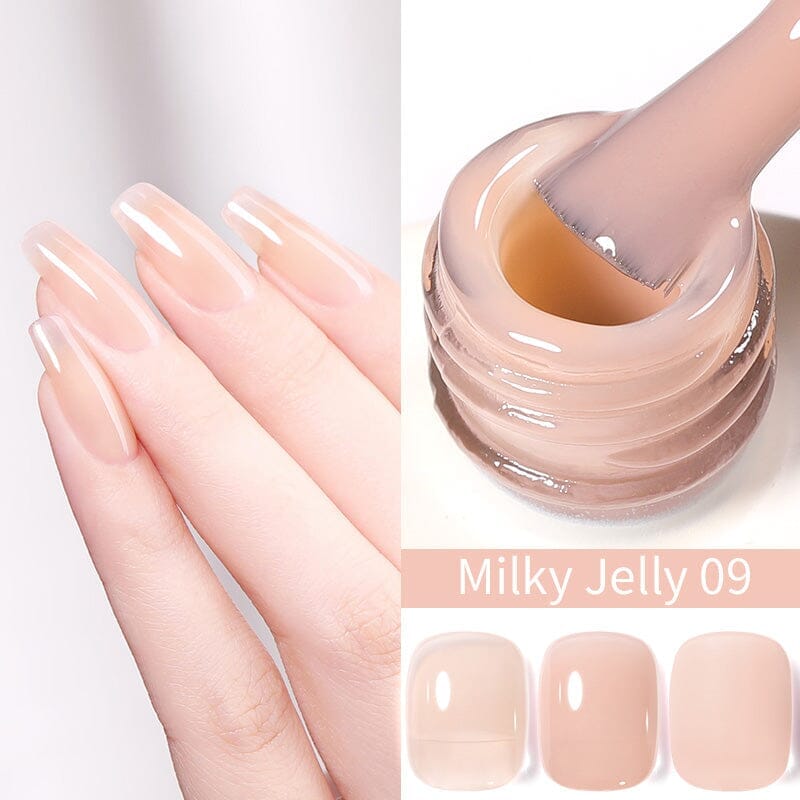 Hema-Free Gel Polish 15ml Gel Nail Polish BORN PRETTY Milky Jelly 09 