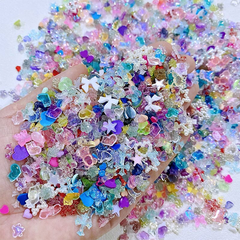 100pcs Nail Decoration Pearl Charms Mixed Nail Decoration No Brand 