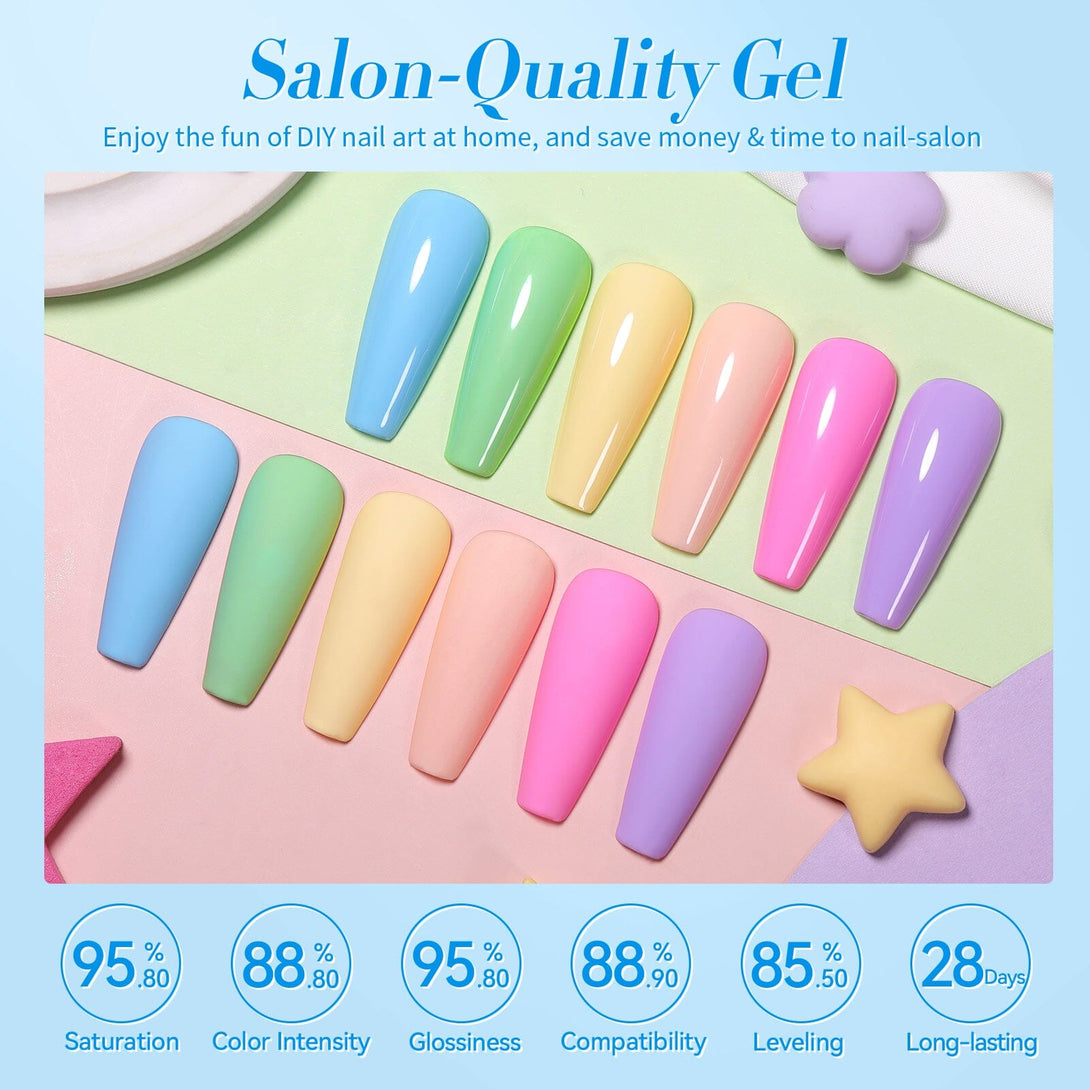 6 Colors Gel Polish Set Sweet Bloom 7ml Gel Nail Polish BORN PRETTY 