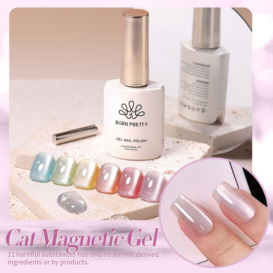 Moonlight Cat Magnetic Gel 15ml Gel Nail Polish BORN PRETTY 