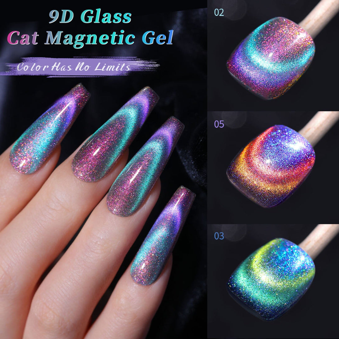 9D Glass Cat Megnetic Gel 7ml Gel Nail Polish BORN PRETTY 