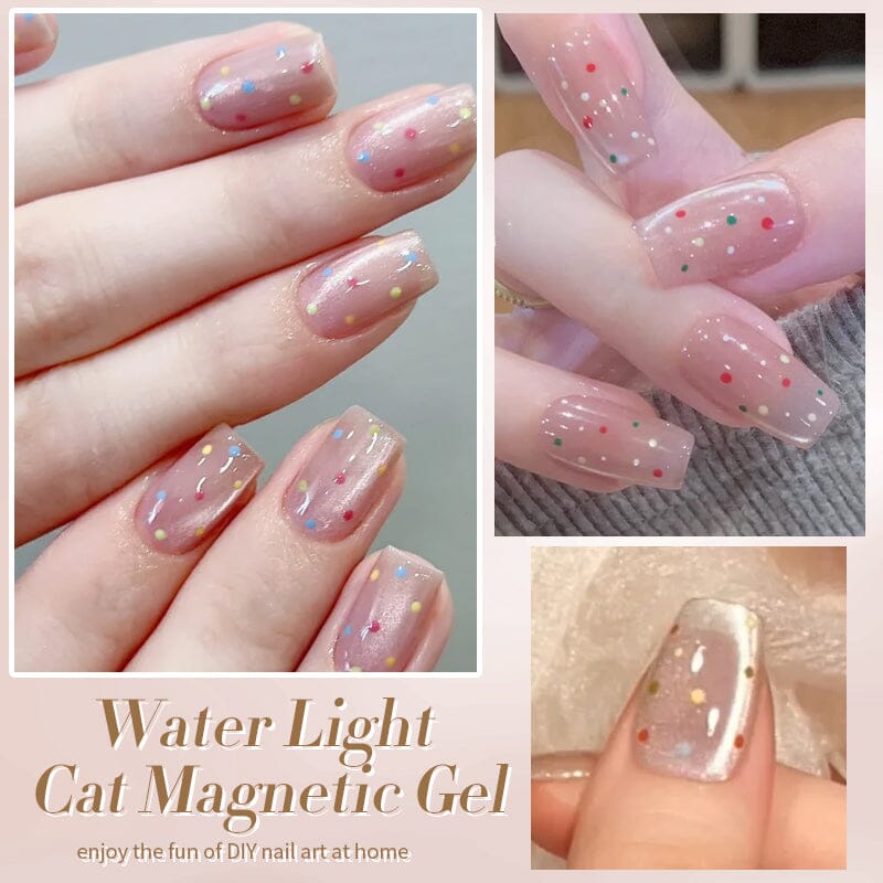 Water Light Cat Magnetic Gel (Polka Dots) 10ml Gel Nail Polish BORN PRETTY 