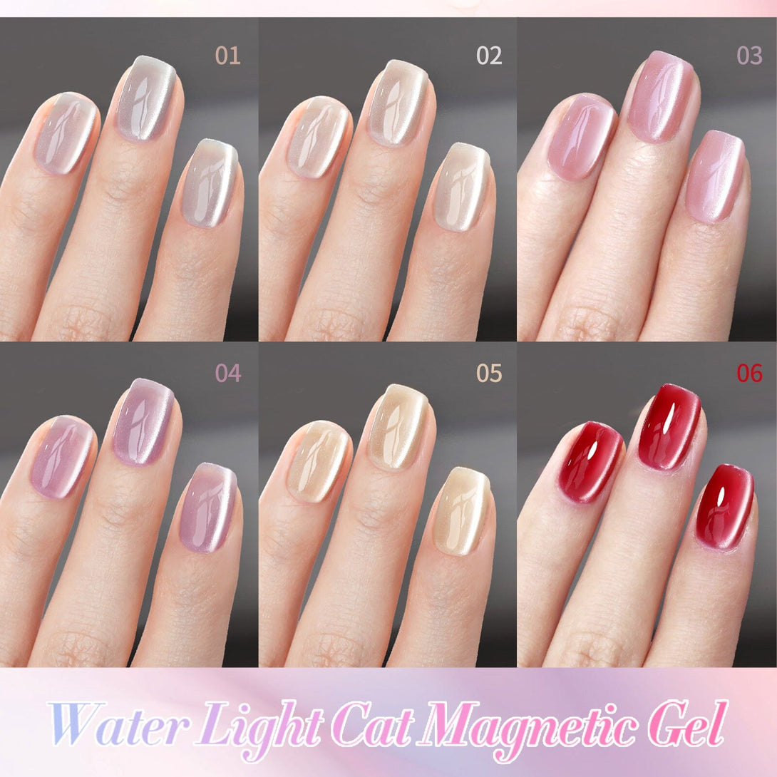 6 Colors Water Light Cat Magnetic Gel 7ml Gel Nail Polish BORN PRETTY 