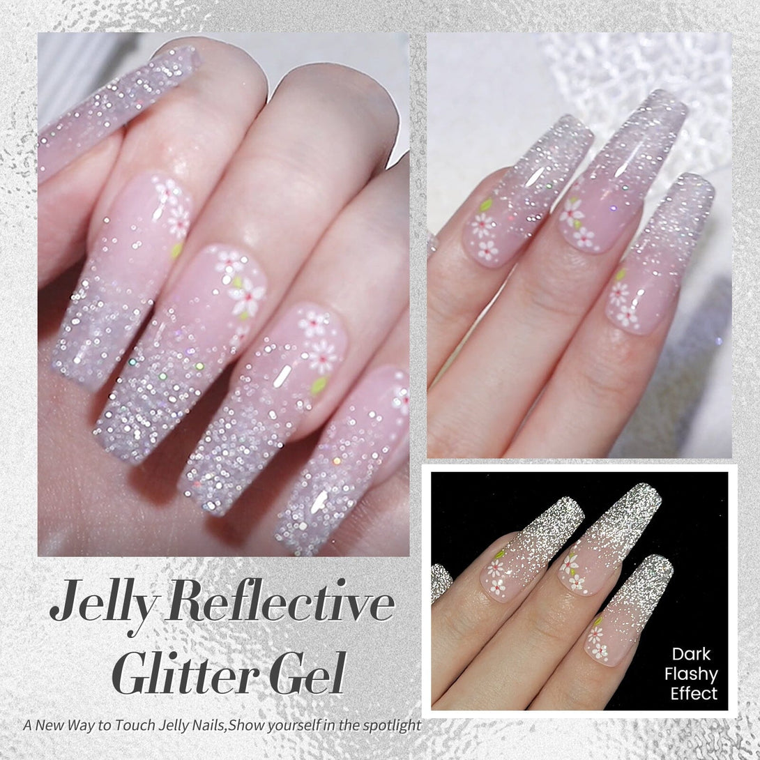 Jelly Reflective Glitter Gel 15ml Gel Nail Polish BORN PRETTY 