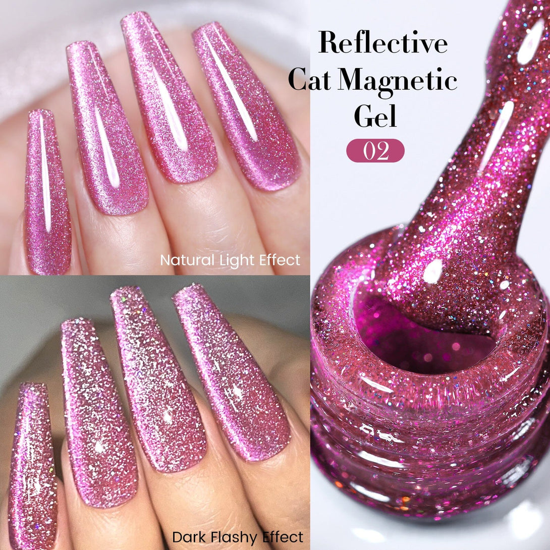 6 Colors Reflective Cat Magnetic Gel 7ml Gel Nail Polish BORN PRETTY 