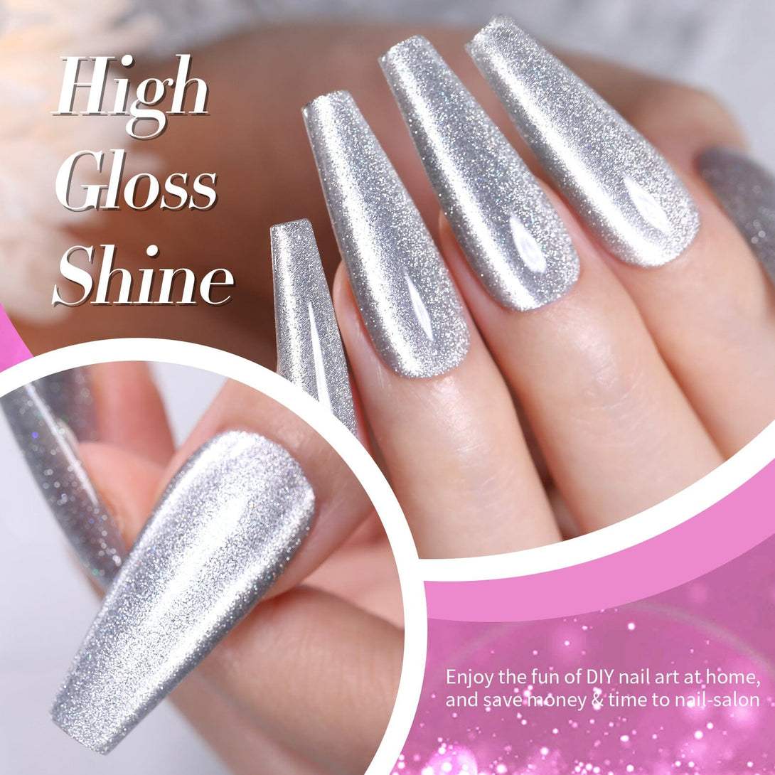 6 Colors Reflective Cat Magnetic Gel 7ml Gel Nail Polish BORN PRETTY 