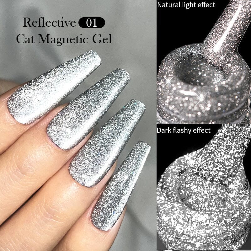 6 Colors Reflective Cat Magnetic Gel 7ml Gel Nail Polish BORN PRETTY 