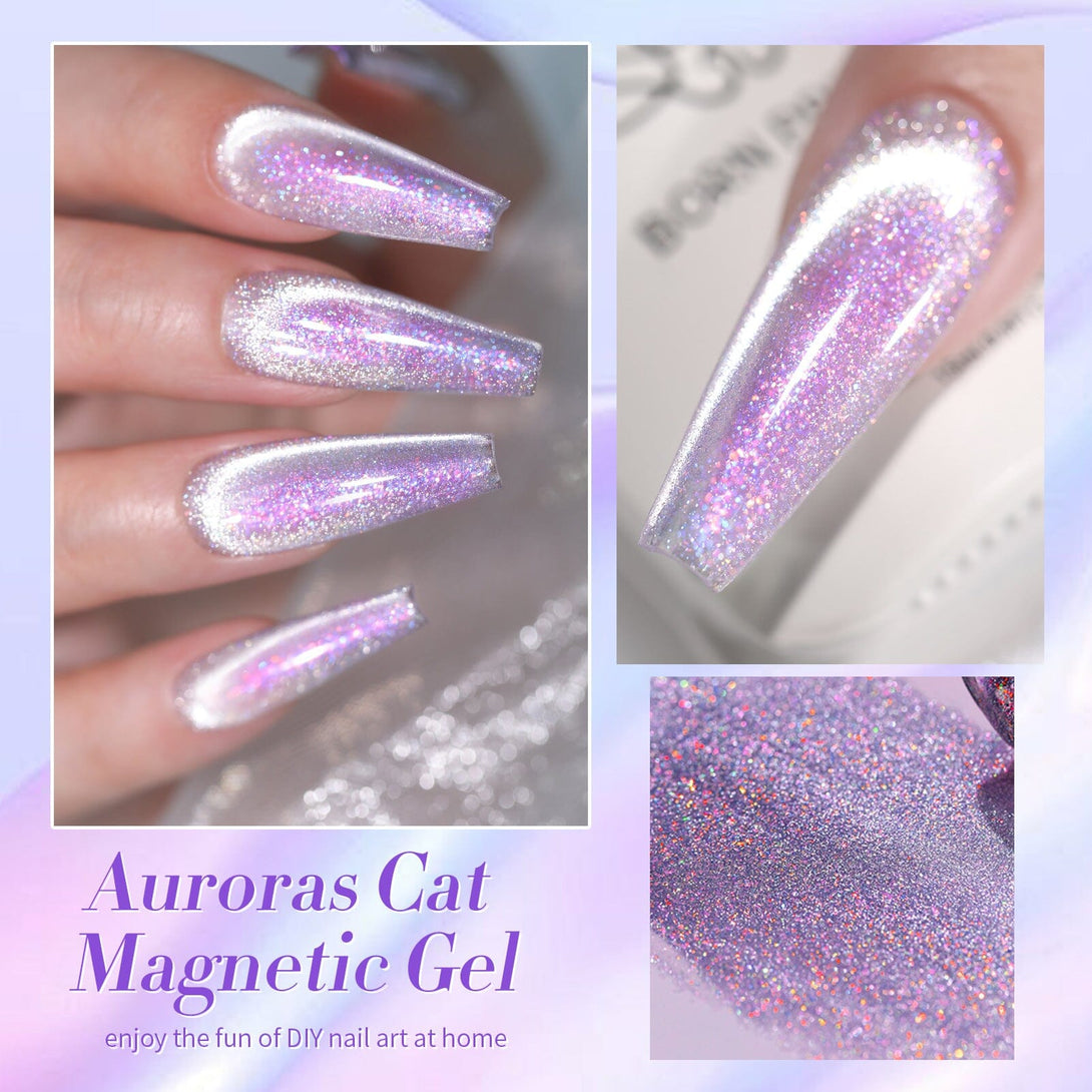 Auroras Cat Magnetic Gel Polish 15ml Gel Nail Polish BORN PRETTY 