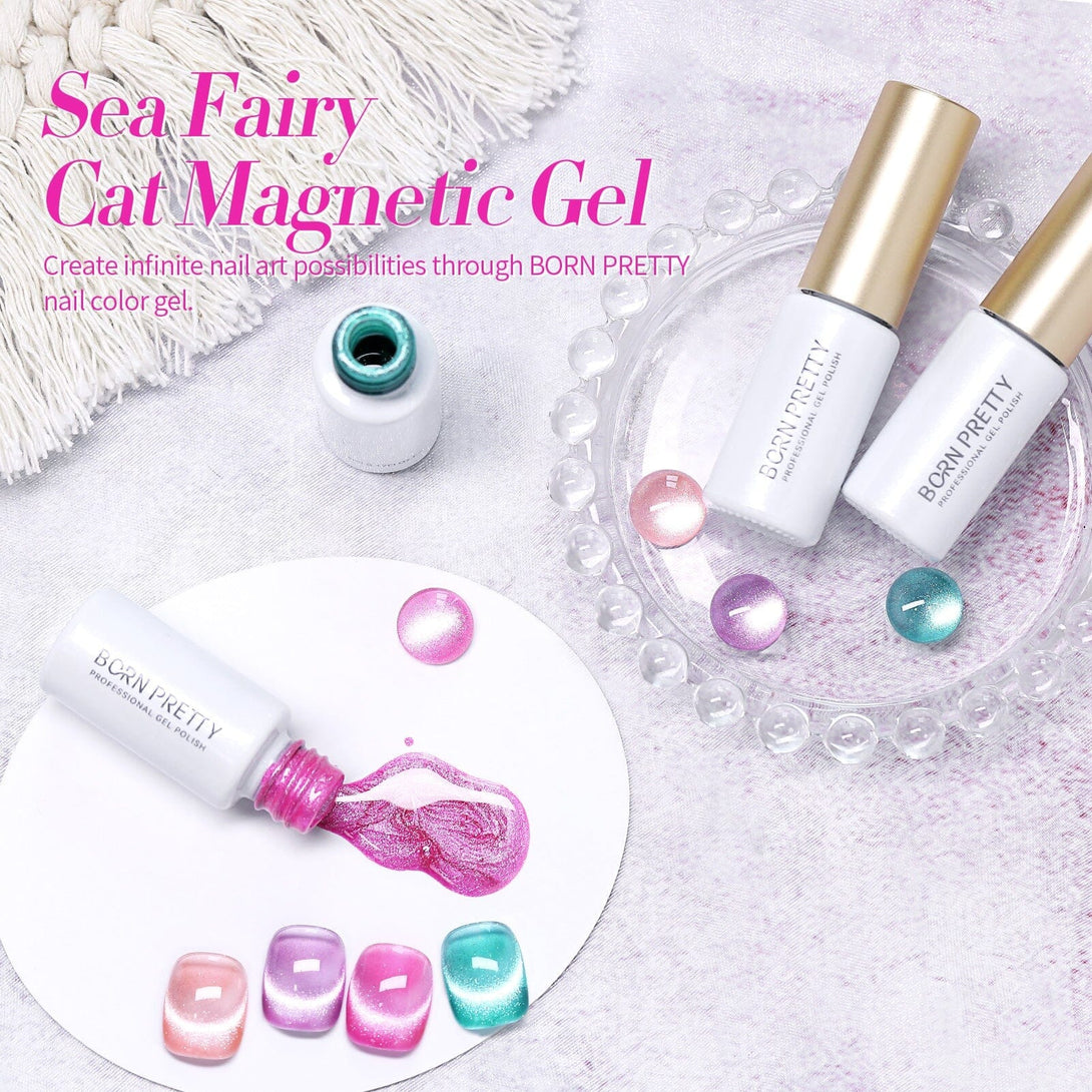 4 Colors Sea Fairy Cat Magnetic Gel 5ml Gel Nail Polish BORN PRETTY 