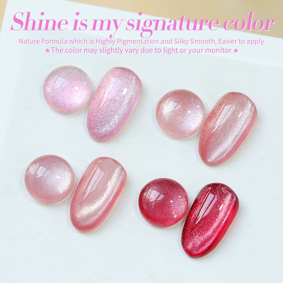 4 Colors Jelly Pink Auroras Cat Magnetic Gel 5ml Gel Nail Polish BORN PRETTY 